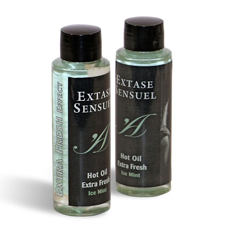 EXTASE SENSUAL - Massageöl mit extra frischem Eis-Effekt 100 ml