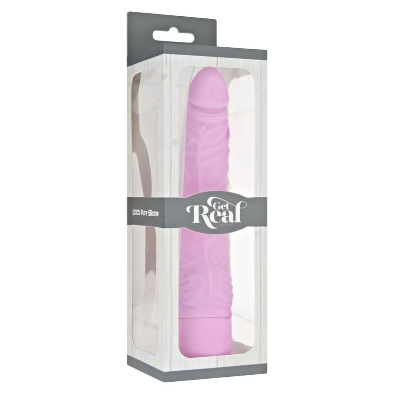 GET REAL - Klassischer schlanker Vibrator Rosa