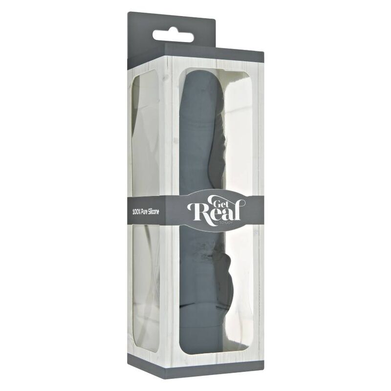 GET REAL - Klassischer Stim-Vibrator Schwarz