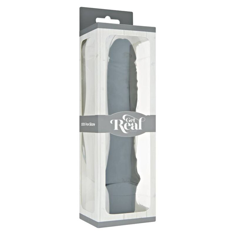 GET REAL - Klassischer großer schwarzer Vibrator