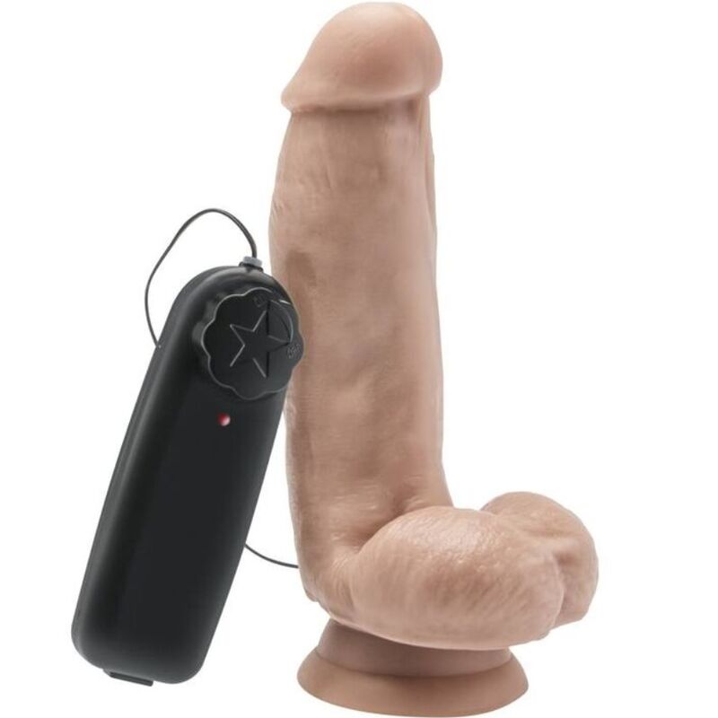 GET REAL - Dildo 12 cm mit Kugeln Vibrator Haut