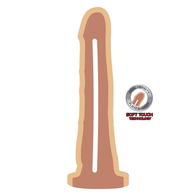 GET REAL - Dual Density Dildo 19 cm Haut