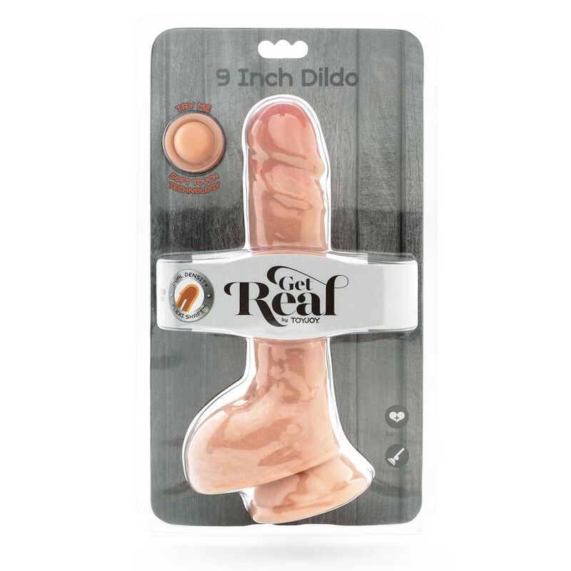GET REAL - DUAL DENSITY DILDO 25,5 CM HELLHAUT