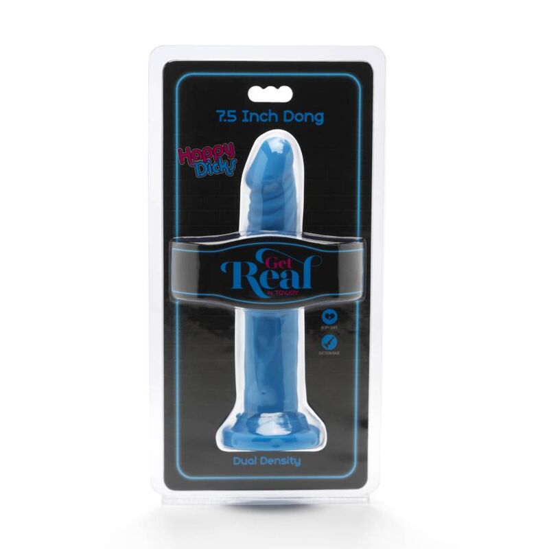GET REAL - HAPPY DICKS DONG 19 CM Blau