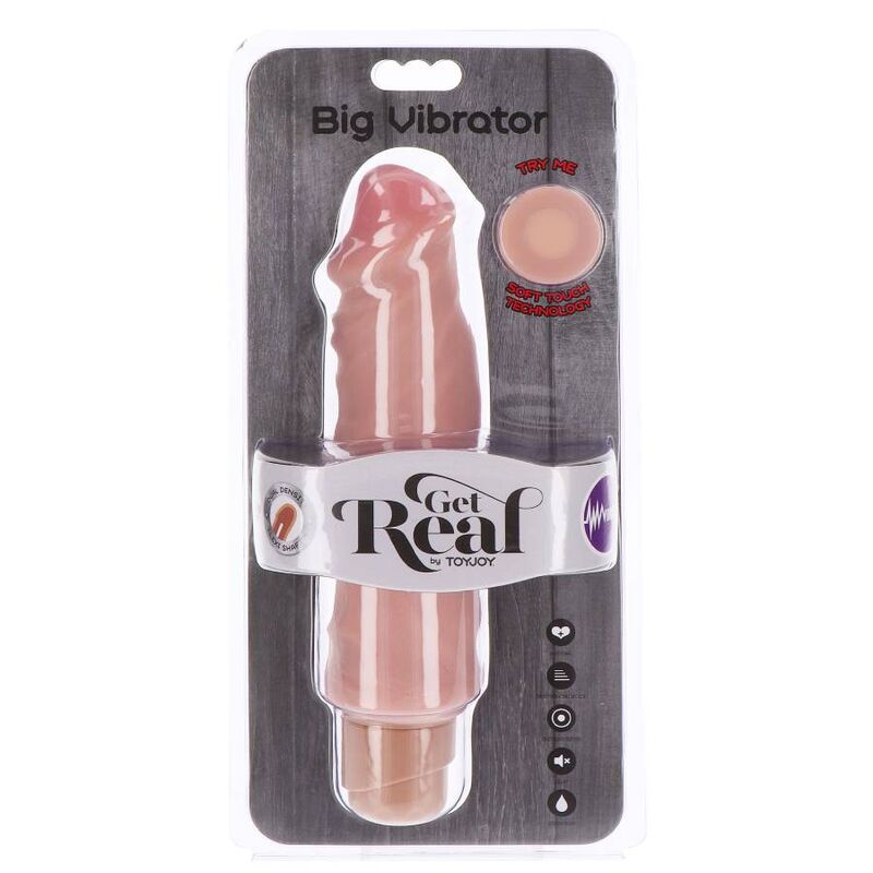 GET REAL - Dual Density Big Vibrator 20,5 cm Haut
