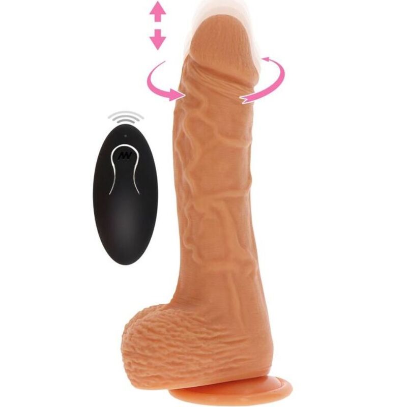 GET REAL - UP&DOWN rotierender Vibrator-Dildo-Haut