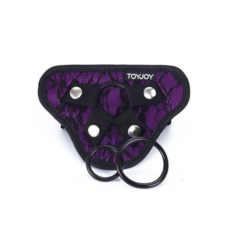 GET REAL - Strap-On-Spitzengeschirr Lila
