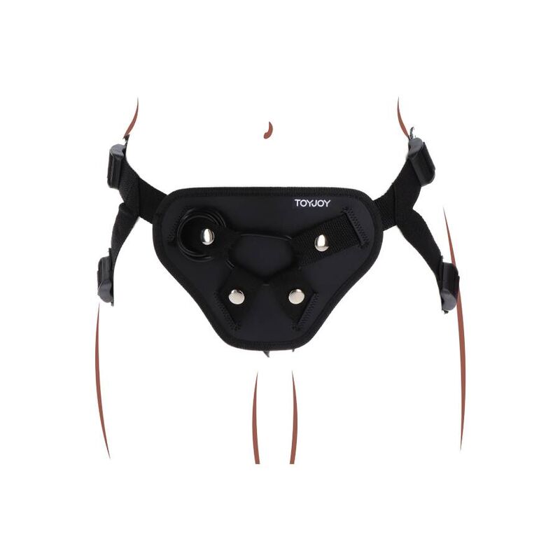 GET REAL - Strap-On-Deluxe-Gurt Schwarz