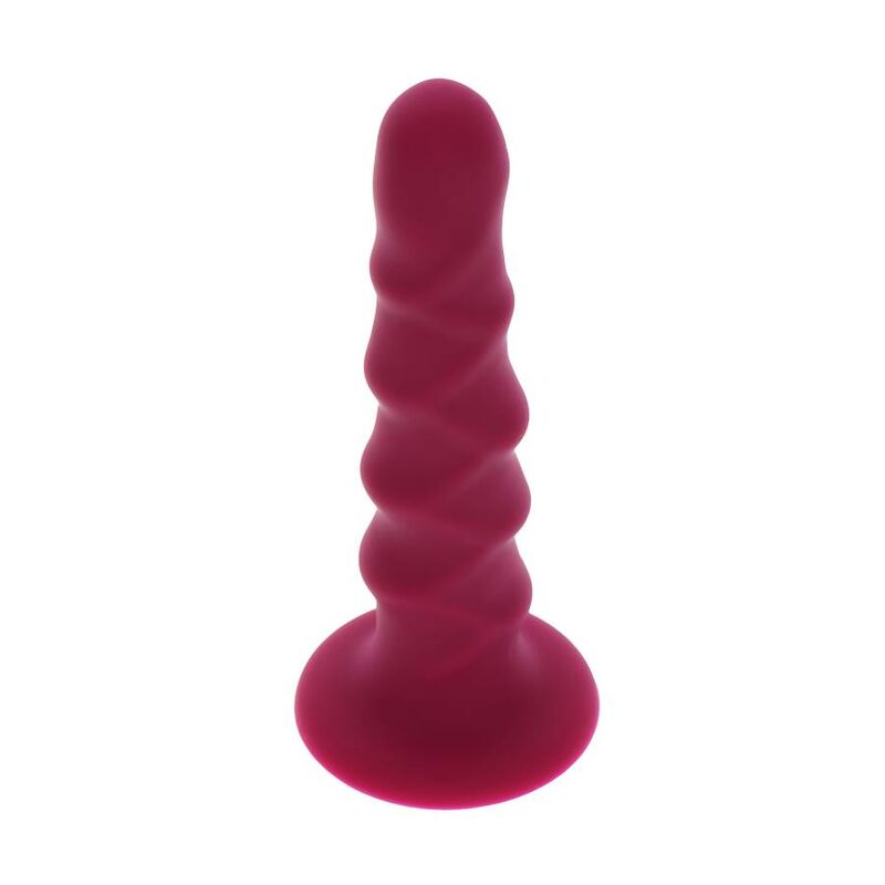 GET REAL - Rippierter Dildo 12 cm Rot