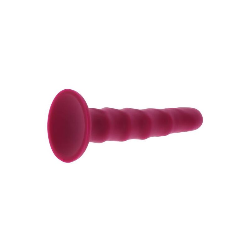 GET REAL - Rippierter Dildo 12 cm Rot
