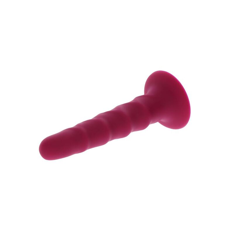 GET REAL - Rippierter Dildo 12 cm Rot
