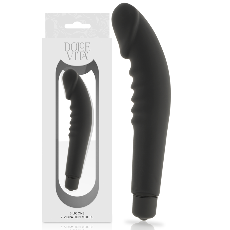 DOLCE VITA - REALISTIC PLEASURE Schwarz Silikon