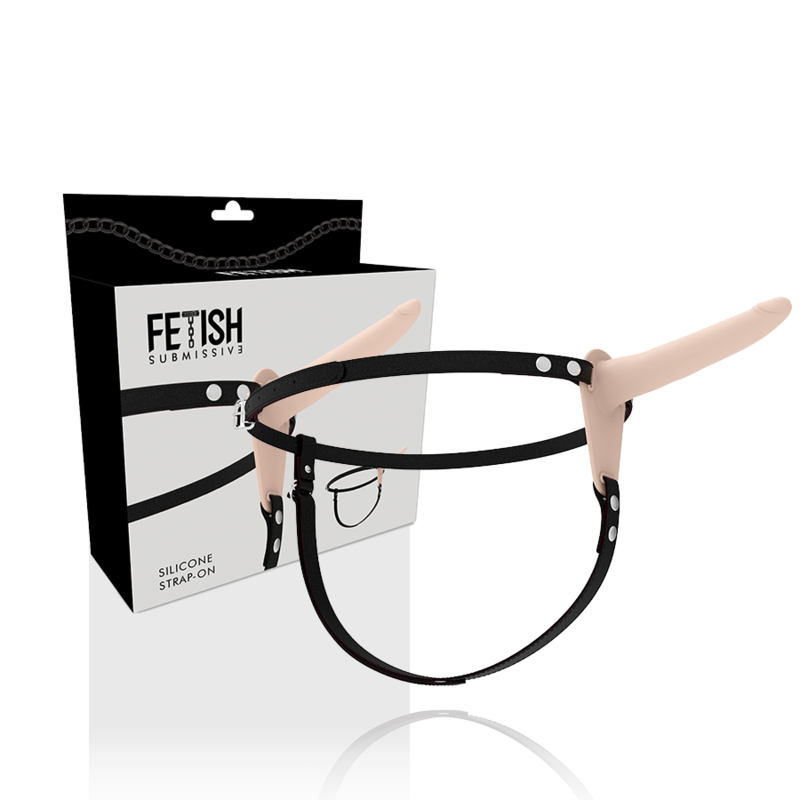 FETISH SUBMISSIVE HARNESS - Silikon Hautfarbe 15 cm