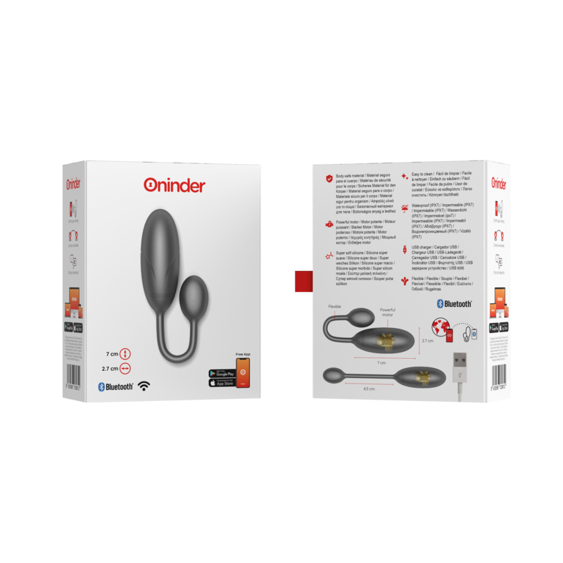 ONINDER - DENVER VIBRATIONS-EI SCHWARZ 7 X 2,7 CM KOSTENLOSE APP