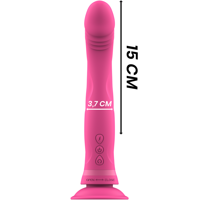 INTENSE - MICHELANGELO Rosa Silikon-Vibrator-Dildo