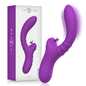 INTENSE - HARRY flexibler Vibrator mit lila Zunge