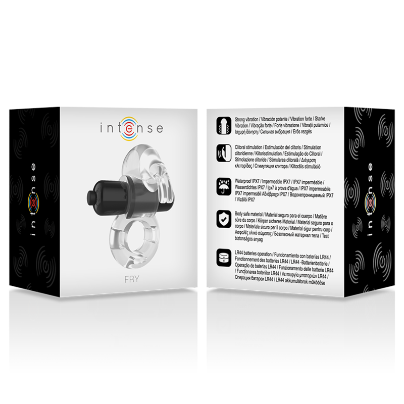 INTENSE - Transparenter Vibrationsring Frittieren