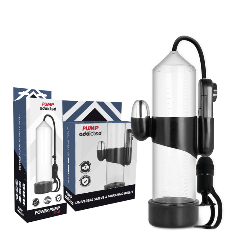 PUMP ADDICTED - Transparenter Vibrator RX5