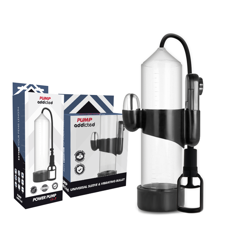 PUMP ADDICTED - Transparenter Vibrator RX7