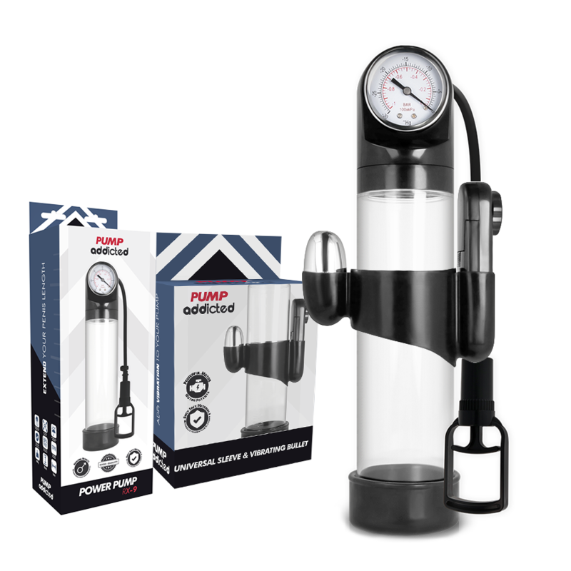 PUMP ADDICTED - Transparenter Vibrator RX9