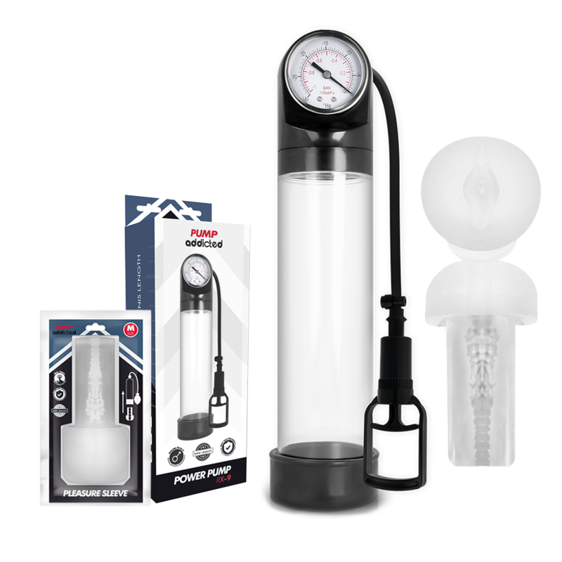 PUMP ADDICTED - RX9 Transparent mit Masturbator