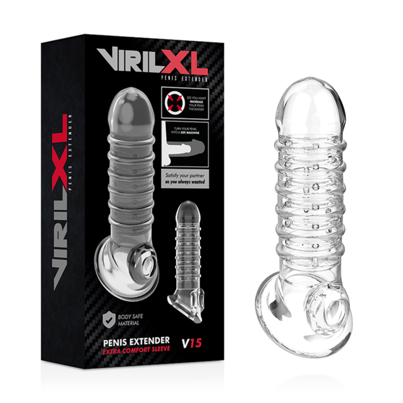 VIRILXL - Penisverlängerung und Hülle V15 Transparent