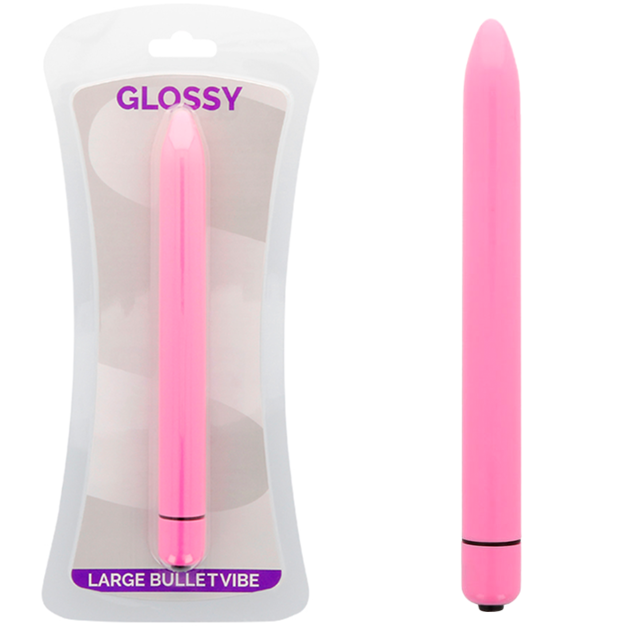 GLOSSY - Schlanker Vibrator Deep Rose