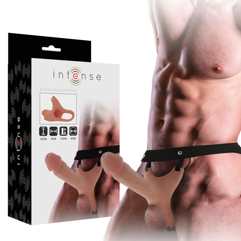 INTENSE - Hohlgerät mit Silikon-Dildo 16 x 3,5 cm