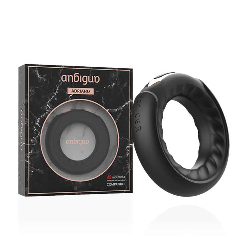 ANBIGUO - ADRIANO Vibrationring + WATCHME-Fernbedienung