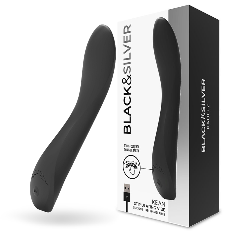 BLACK&SILVER - KEAN VIBRATOR mit Touch-Steuerung