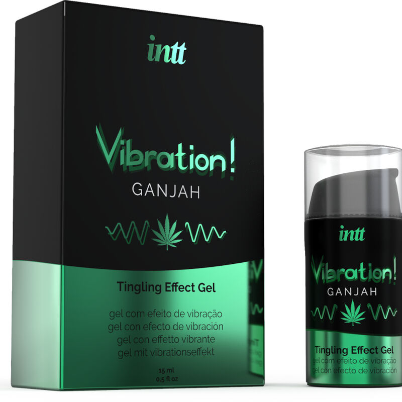 INTT - Kraftvolles intimstimulierendes flüssiges Vibrationsgel Cannabis 15ml