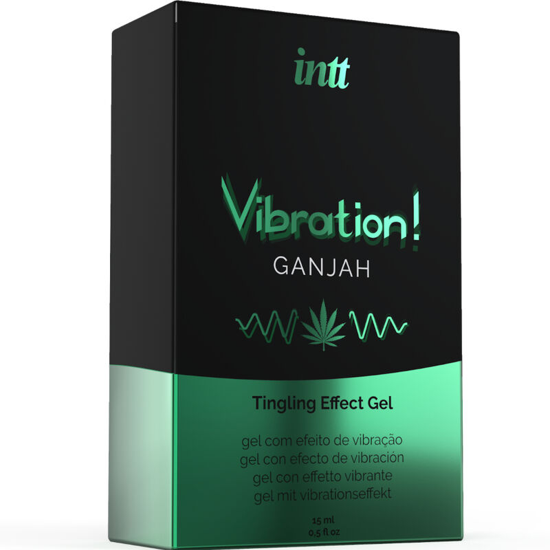 INTT - Kraftvolles intimstimulierendes flüssiges Vibrationsgel Cannabis 15ml