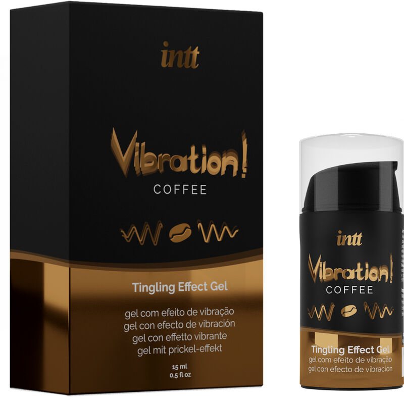 INTT - Kraftvolles intimstimulierendes flüssiges Vibrationgel Kaffee 15ml
