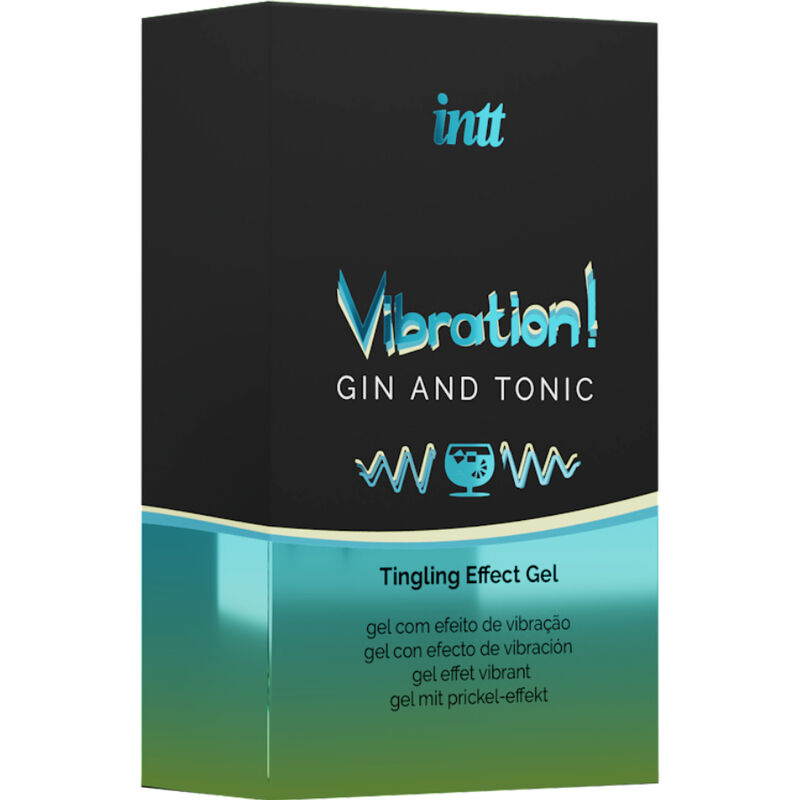 INTT - Kraftvolles intimstimulierendes flüssiges Vibrator-Gel Gin & Tonic 15 ml