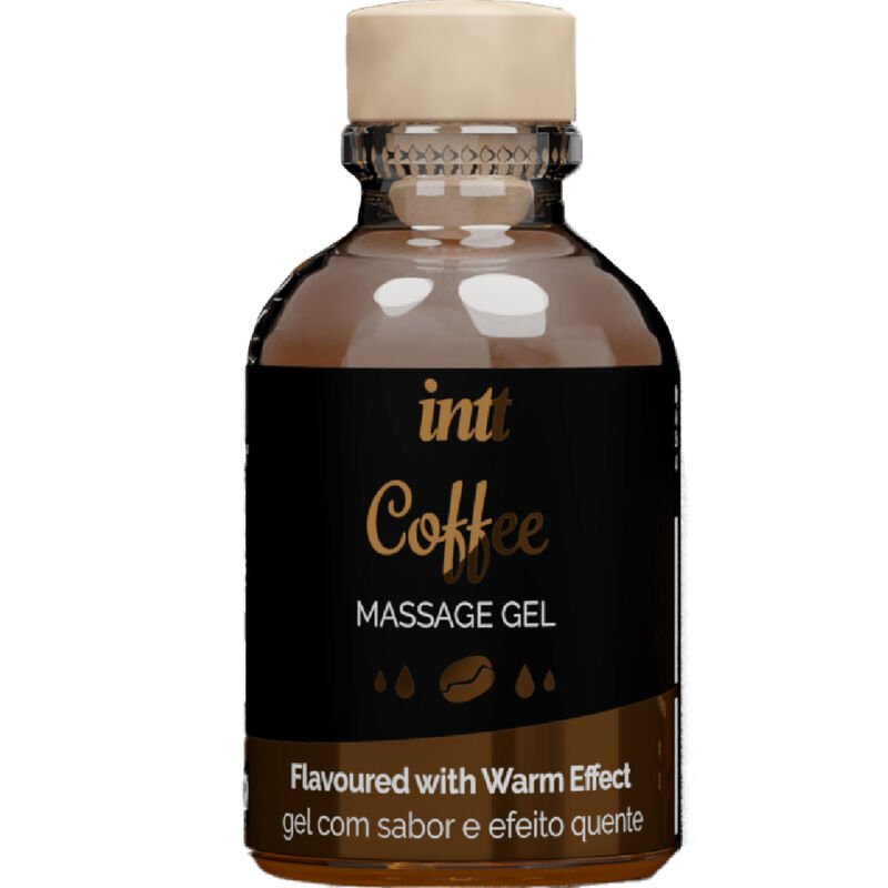INTT MASSAGE & ORAL SEX - Massagegel mit Kaffeegeschmack und heißem Effekt
