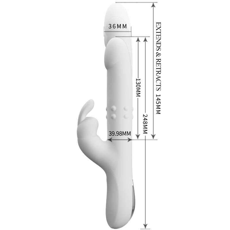 PRETTY LOVE - REESE VIBRATOR MIT SILBERNER ROTATION