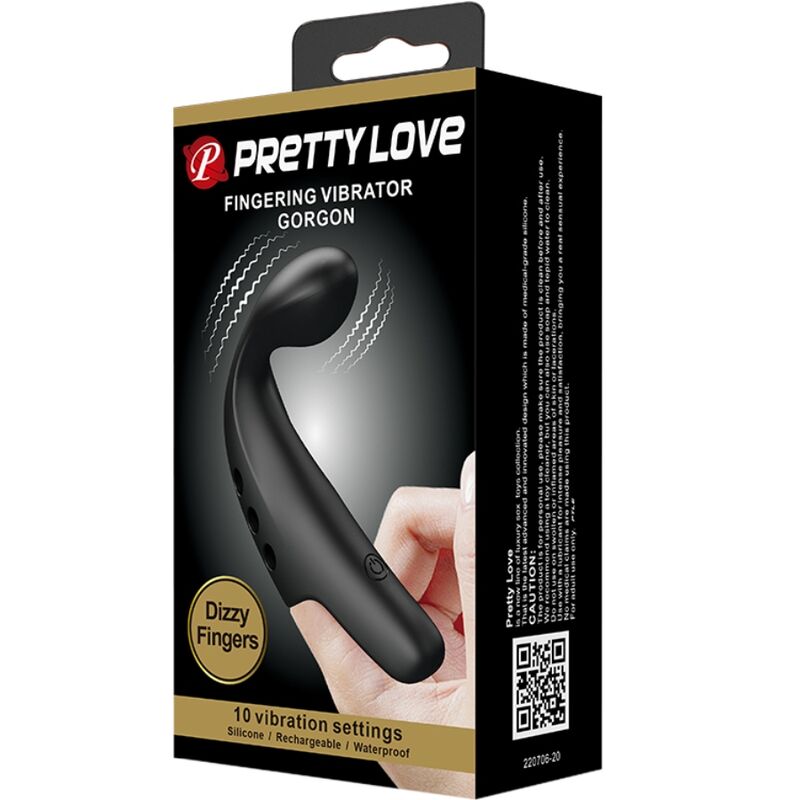 PRETTY LOVE - Schwarzer Gorgon-Vibrator-Futsch
