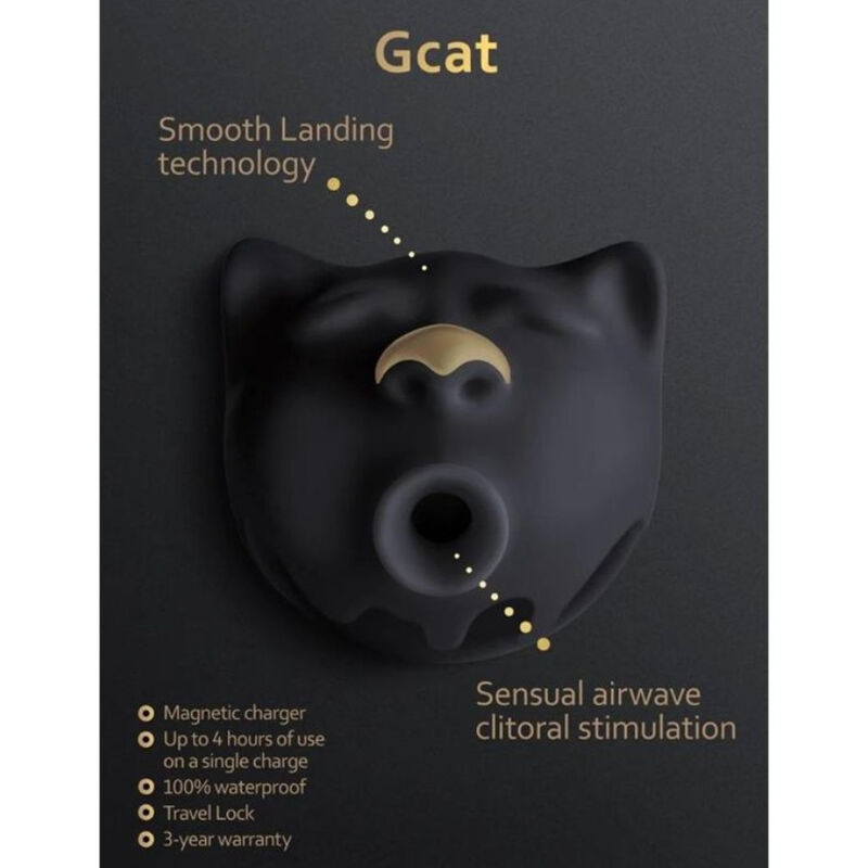 G-VIBE - GCAT MYSTIC Klitoralsauger Schwarz