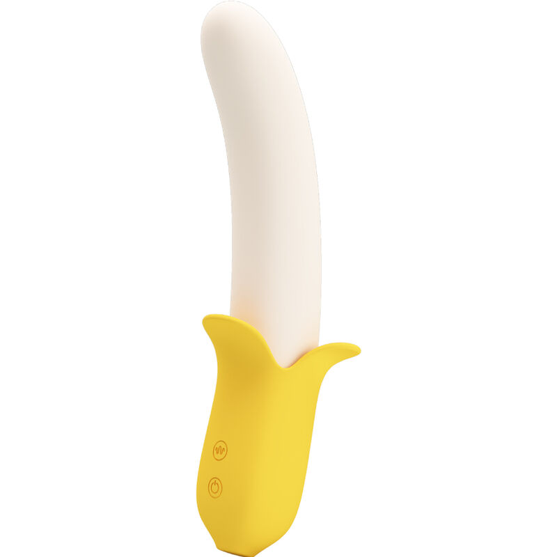 PRETTY LOVE - BANANA GEEK SUPER POWER 7 VIBRATIONEN UP&DOWN Silikon Schwarz
