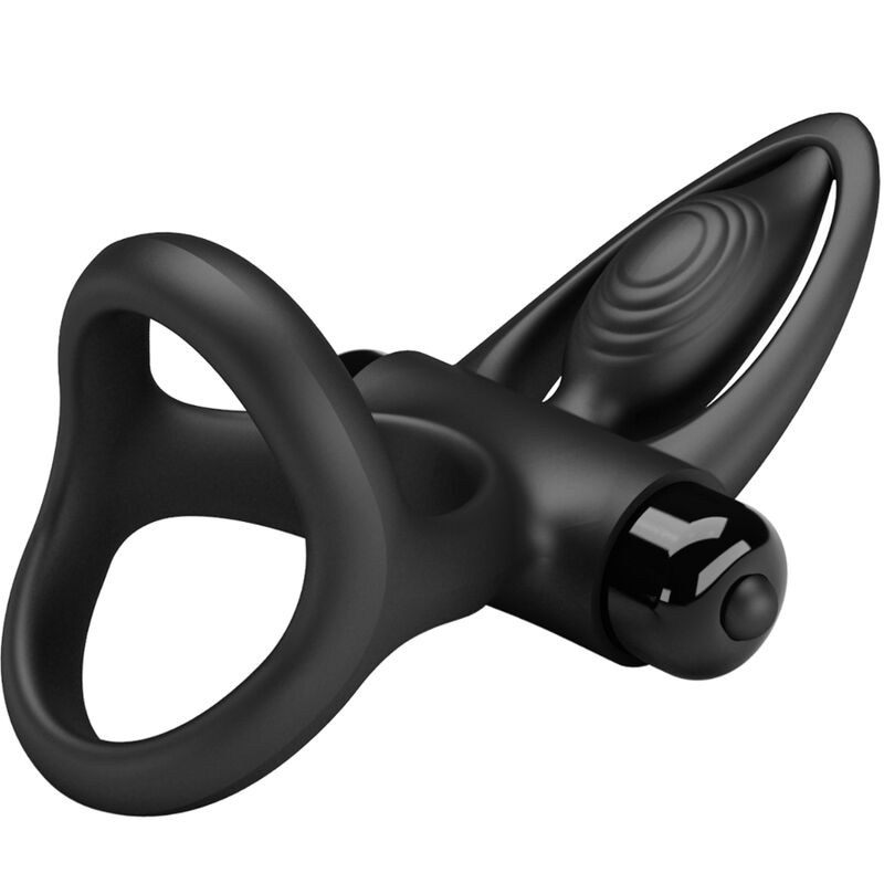 PRETTY LOVE - Vibrationsring 10 Vibrationen schwarzes Silikon