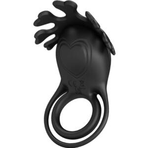 PRETTY LOVE - RUBEN Vibratorring 7 Vibrationen schwarzes Silikon