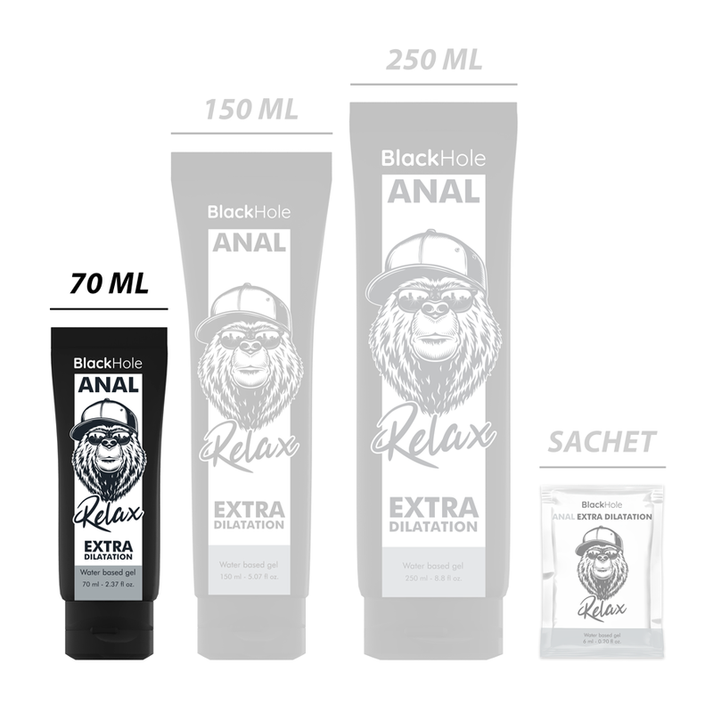 BLACK HOLE - Anal-Dilatationsgel auf Wasserbasis 70 ml