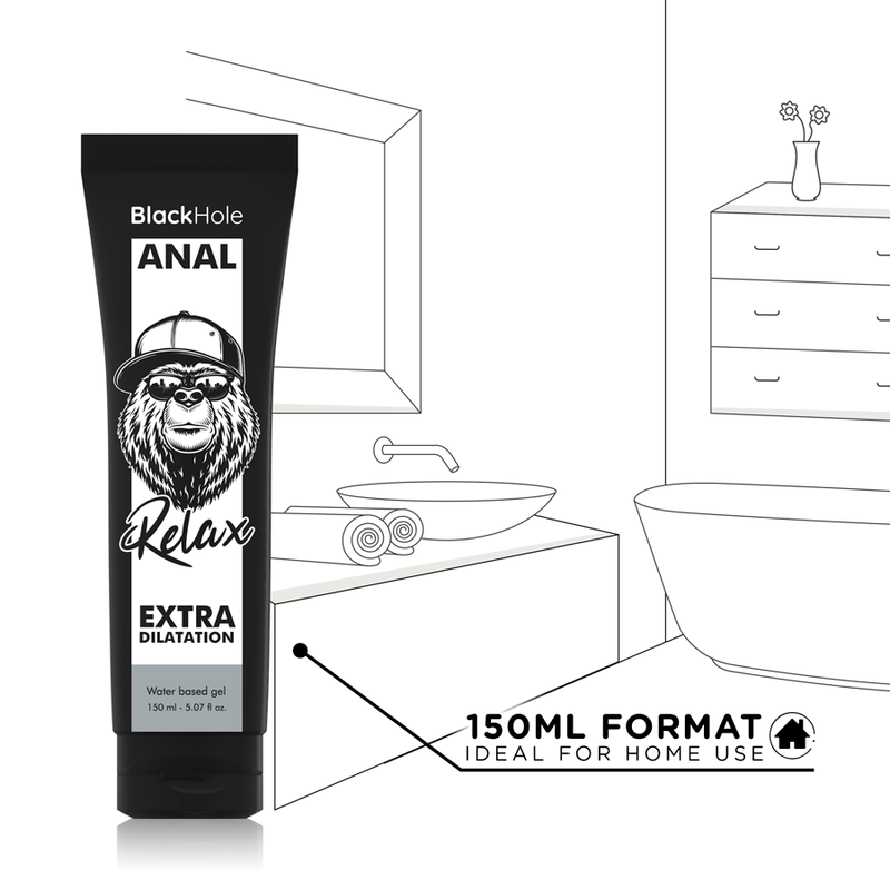 BLACK HOLE - Anal-Dilatationsgel auf Wasserbasis 150 ml