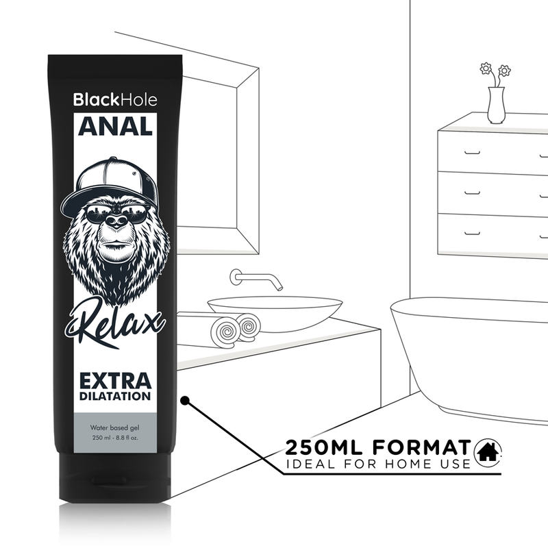 BLACK HOLE - Anal-Dilatationsgel auf Wasserbasis 250 ml