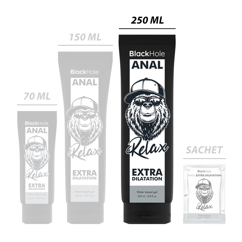 BLACK HOLE - Anal-Dilatationsgel auf Wasserbasis 250 ml