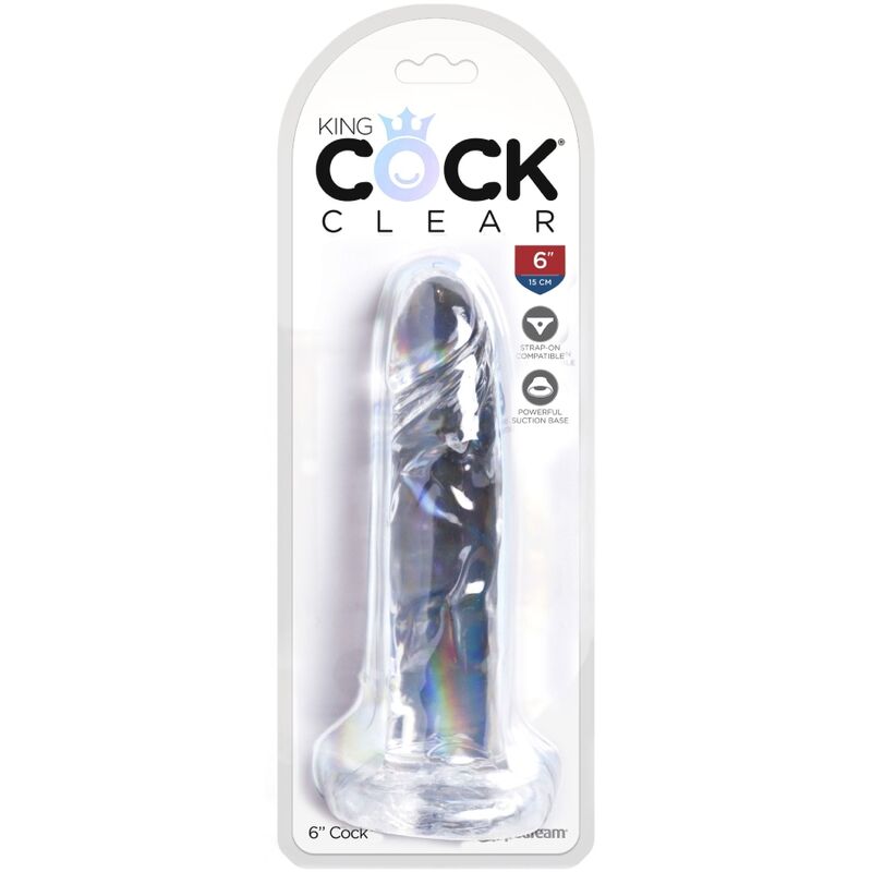 KING COCK - CLEAR REALISTISCHER PENIS 15,5 CM TRANSPARENT