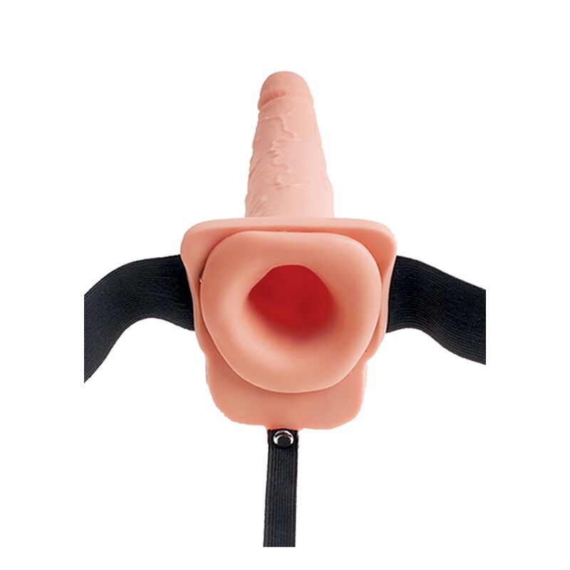 FETISH FANTASY SERIES - SERIE - VERSTELLBARER GURT REALISTISCHER PENIS MIT SPRITZENDEN EIERN 19 CM