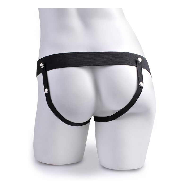 FETISH FANTASY SERIES - SERIE - VERSTELLBARER GURT REALISTISCHER PENIS MIT SPRITZENDEN EIERN 19 CM