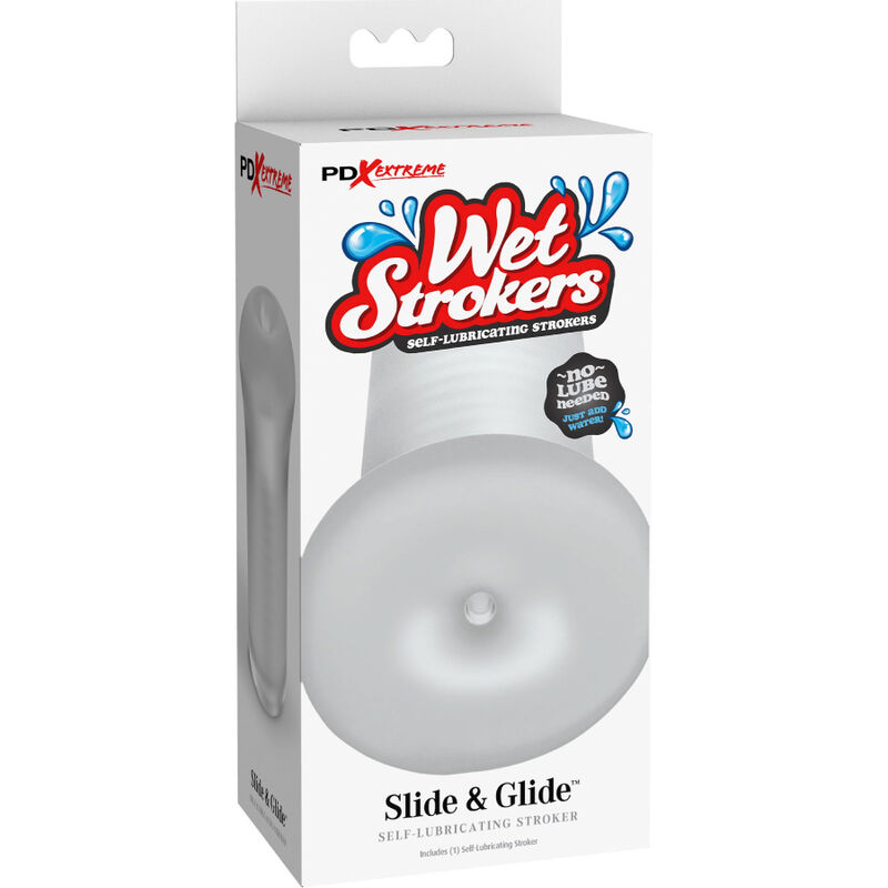 FETISH FANTASY EXTREME - Transparenter Slide & Glide Silikon-Masturbator für Männer