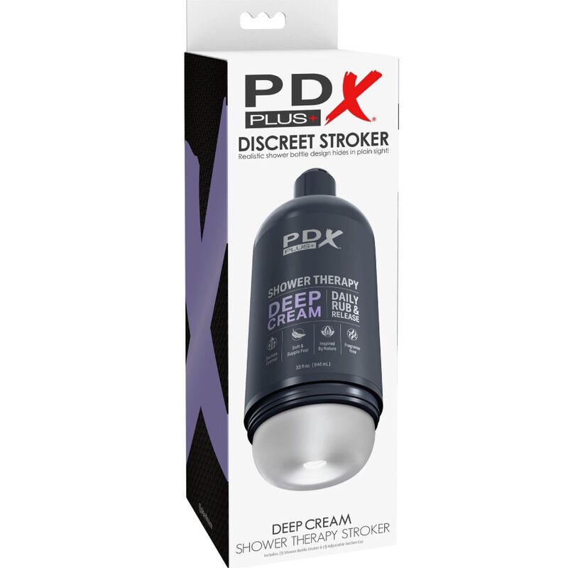 PDX PLUS - Stroker Masturbator diskretes Tiefen Creme-Shampoo-Flaschen-Design